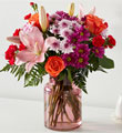 Light of My Life Bouquet in Blush Vase - Deluxe