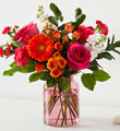 Fiesta Bouquet in Blush Vase - Deluxe